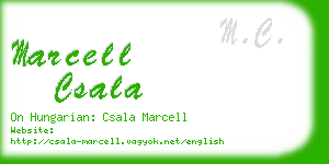 marcell csala business card